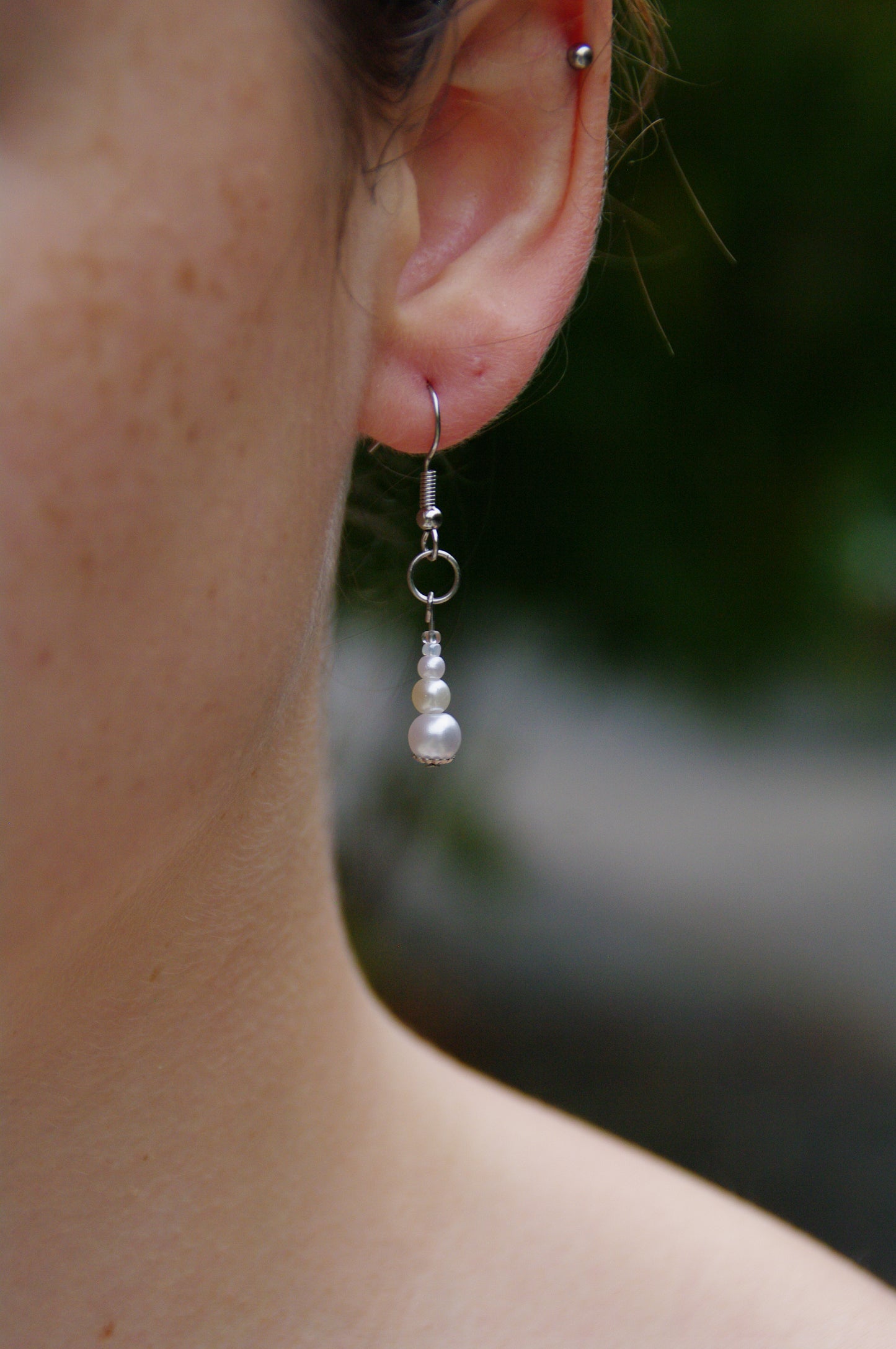 Sweetheart Sparkle White Earring