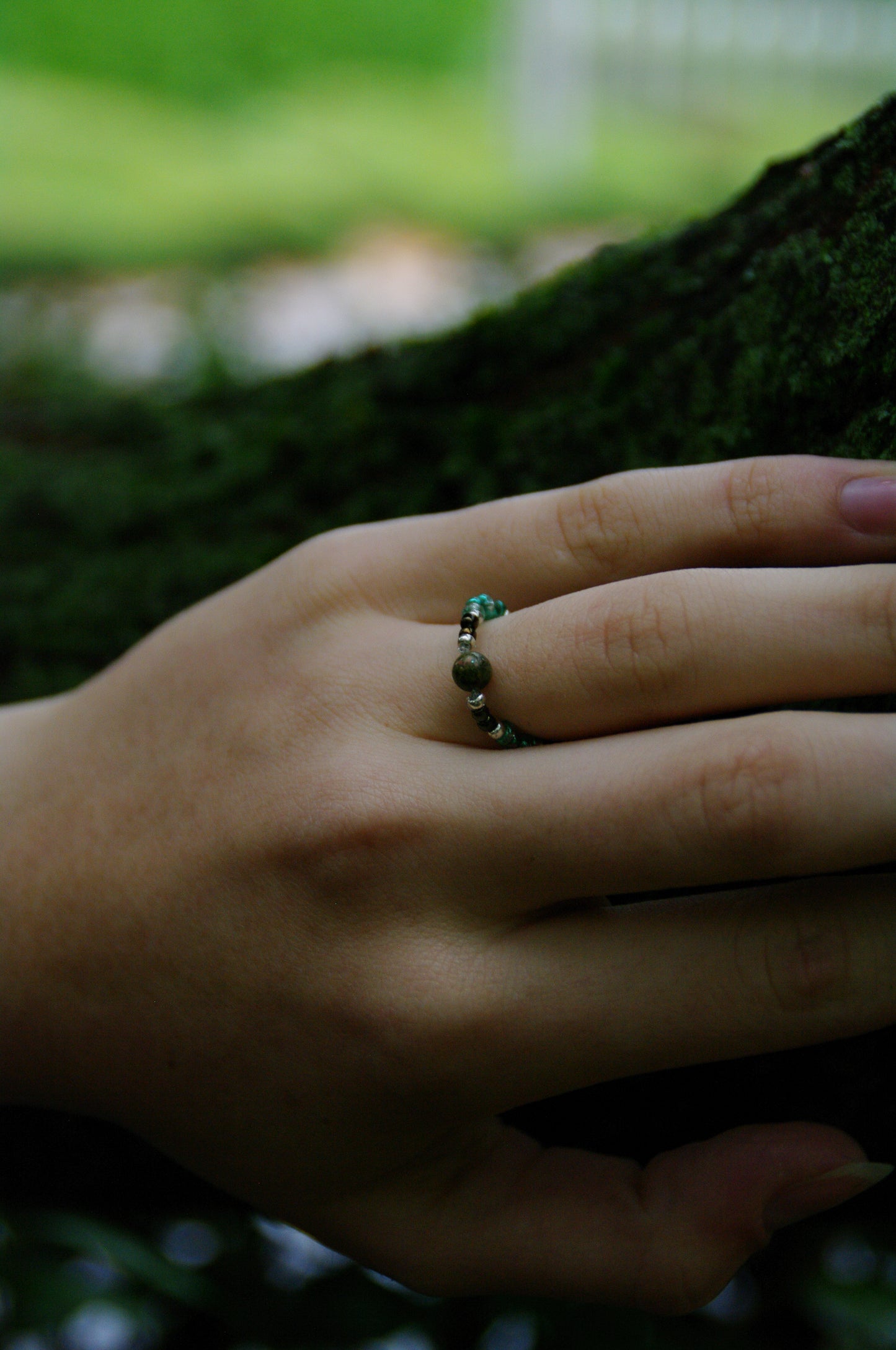 Forest Rings witch Achat